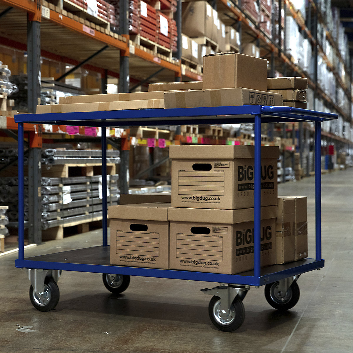 BiGDUG Two Tier Heavy Duty Table Trolley (Product illustration 6)-5