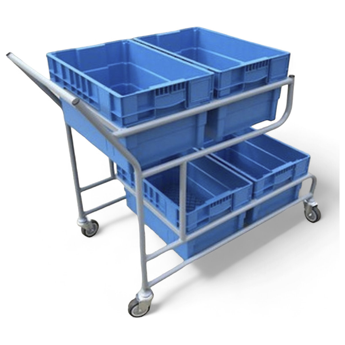 Order Picking Trolley with Boxes