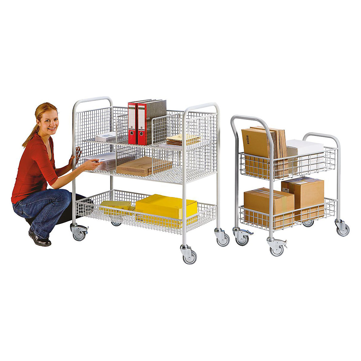 PremKraft Wire Mesh Office Trolleys