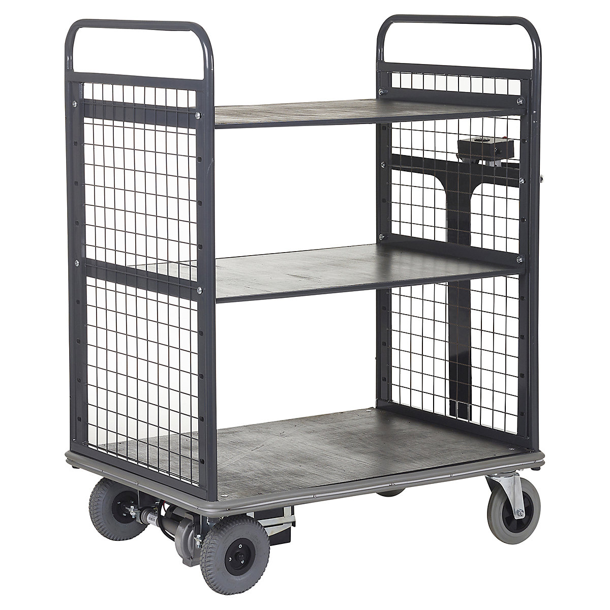Apollo Powered Distribution Trucks, Apollo Powered Distribution Trucks, Apollo Powered Distribution Truck | 1340h x 1100w x 700d mm | 2 Shelves & Sides | Grey-7