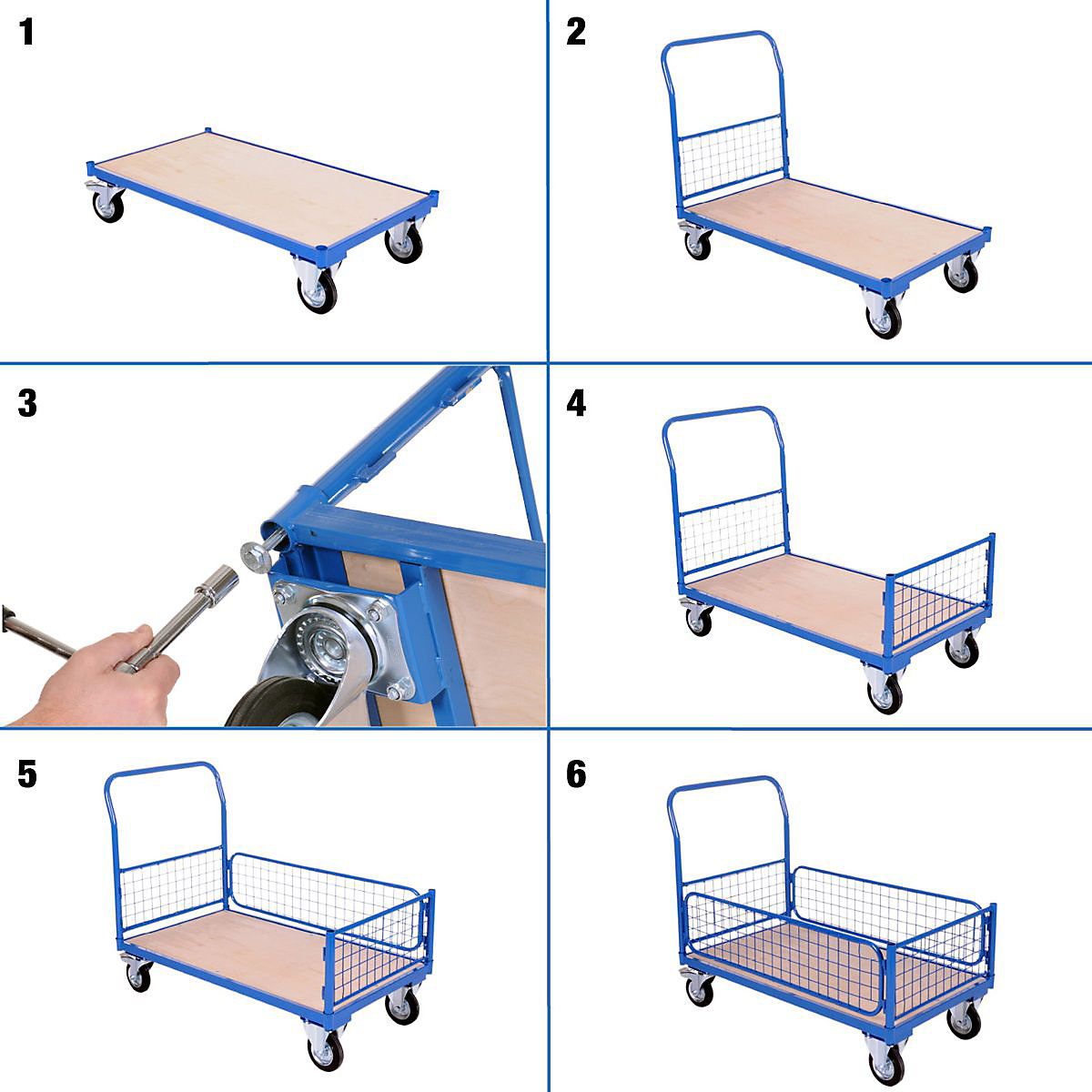 BiGDUG Essentials Mesh Sided Platform Truck (Product illustration 5)-4