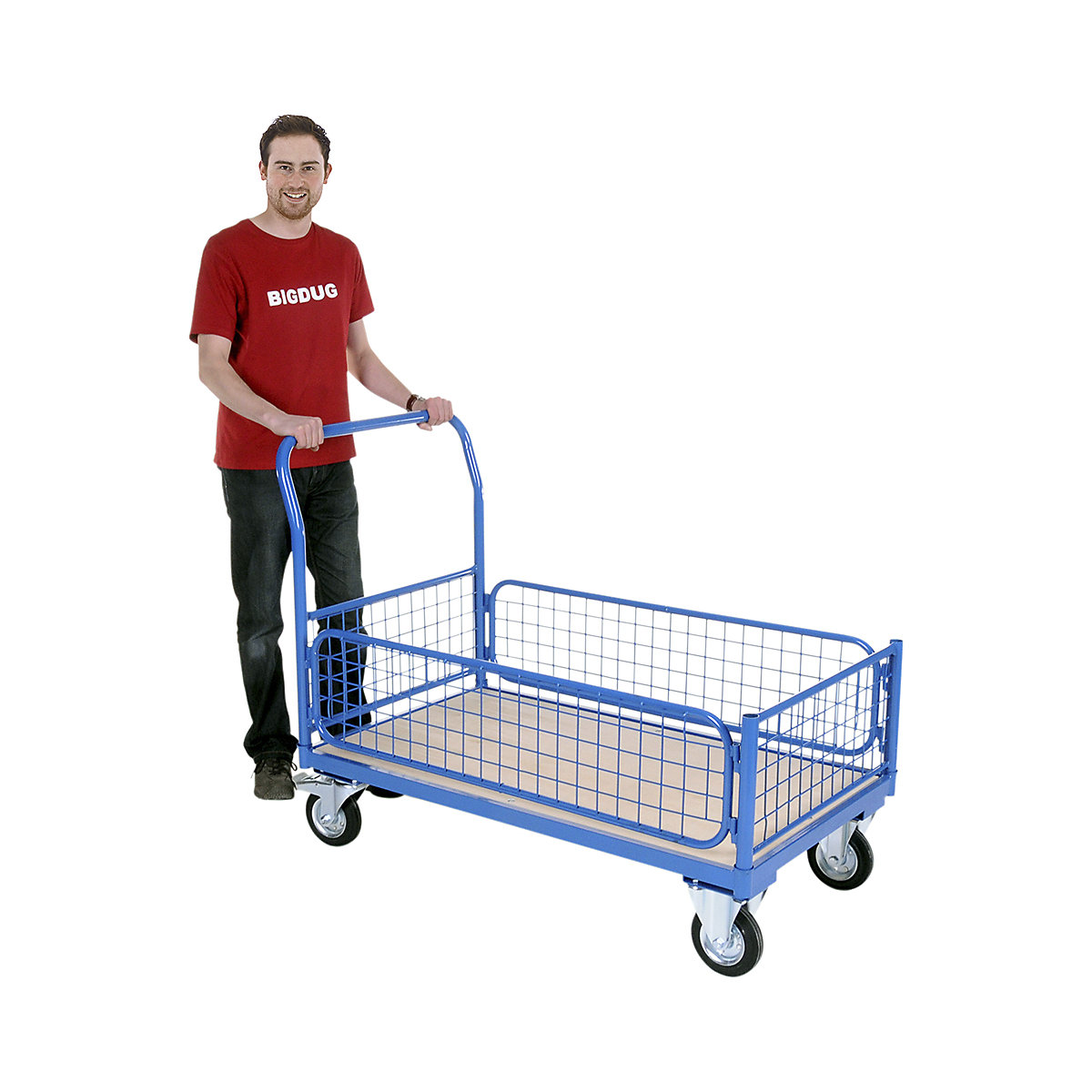 BiGDUG Essentials Mesh Sided Platform Truck