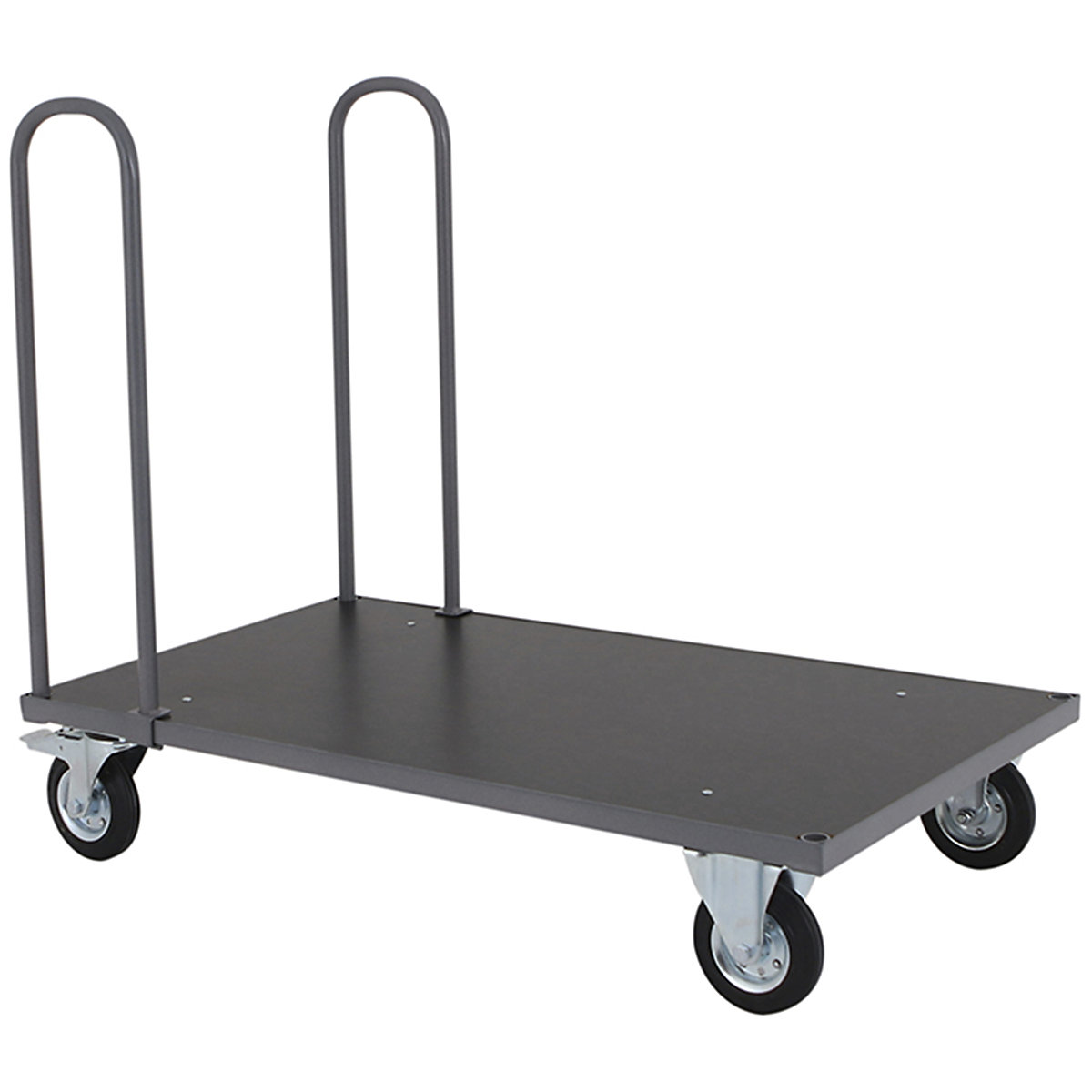 BiGDUG Four Handle Heavy Duty Platform Truck | Grey