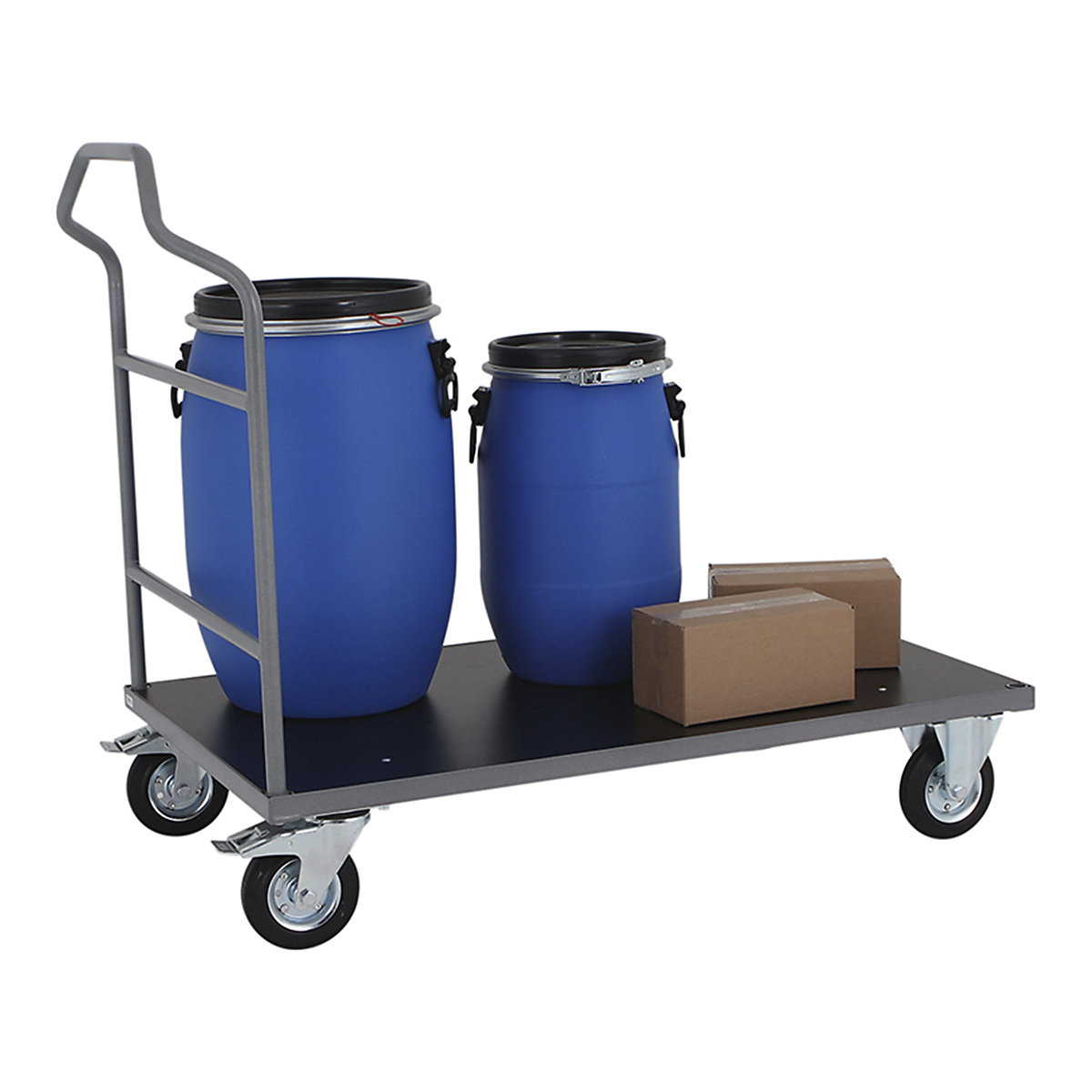 BiGDUG Heavy Duty Platform Truck | Grey (Product illustration 4)-3