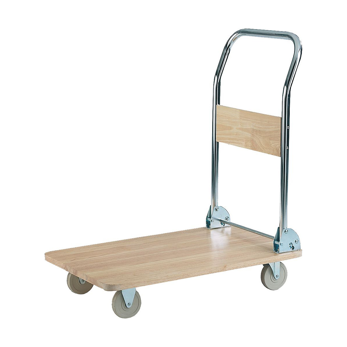 Folding Trolley With Wooden Platform