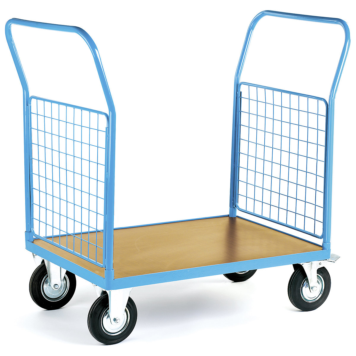 GPC Mesh Platform Trucks, GPC Mesh Platform Trucks, GPC Mesh Platform Truck | 1200w x 800d mm | 2 Mesh Ends | 2 Fixed/2 Swivel Braked Castors | 500kg SWL-2
