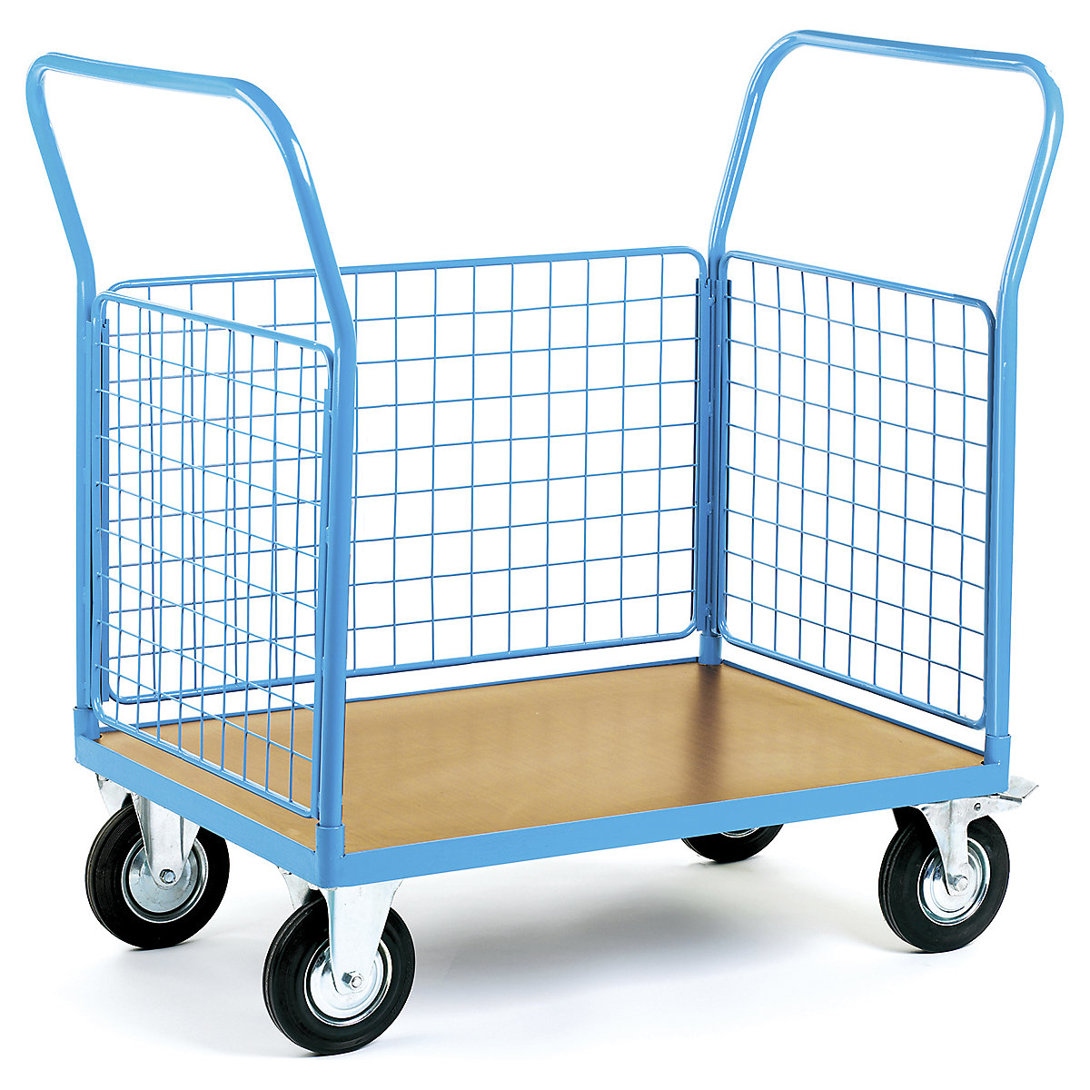 GPC Mesh Platform Trucks, GPC Mesh Platform Trucks, GPC Mesh Platform Truck | 1000w x 700d mm | 3 Mesh Sides | 2 Fixed/2 Swivel Braked Castors | 500kg SWL-4