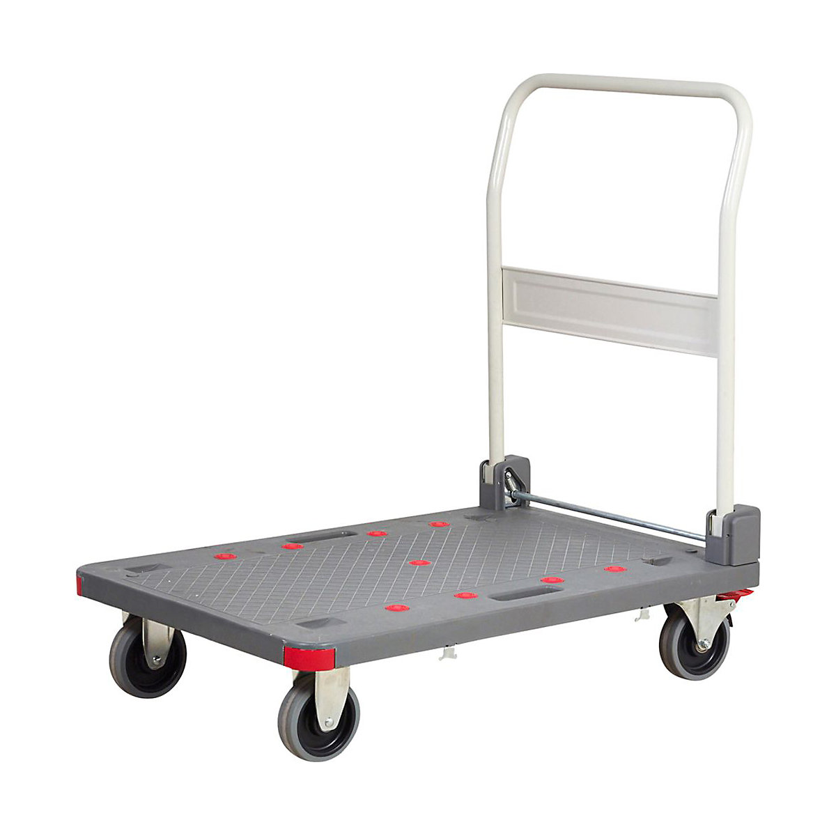Heavy Duty Plastic Platform Trolleys On Quiet Castors