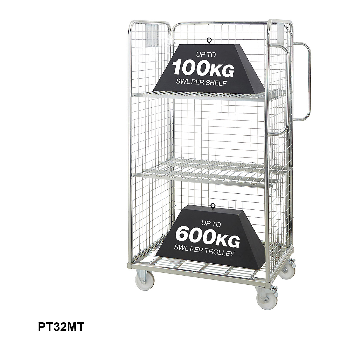 3 Sided Merchandising Trolley (Product illustration 3)-2