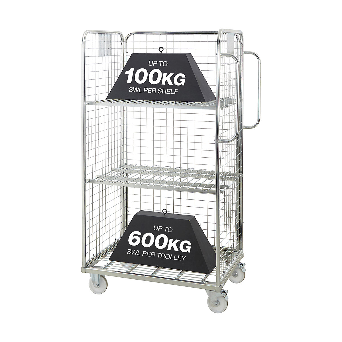 3 Sided Merchandising Trolley