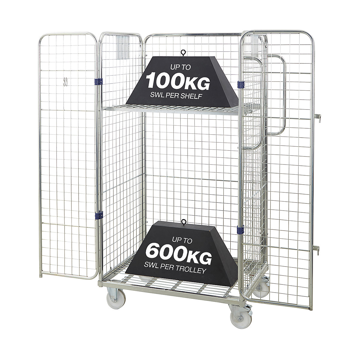4 Sided Merchandising Trolley