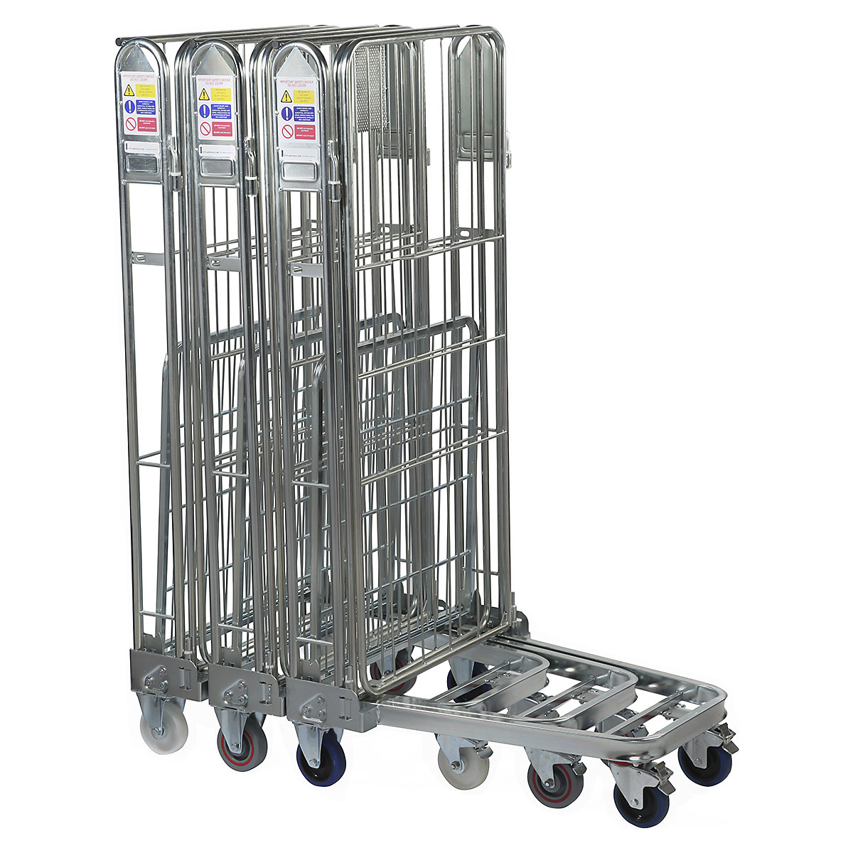 BiGDUG | 3 Sided A Frame Nestable Roll Container | Rod Infill (Product illustration 3)-2