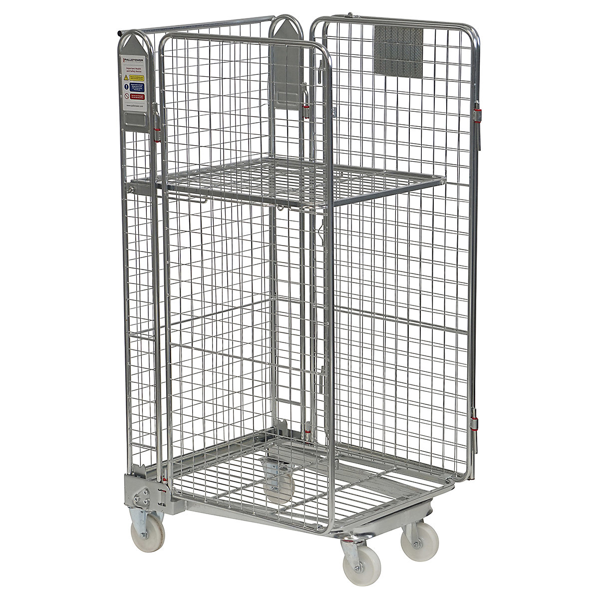 BiGDUG | 4 Sided A Frame Nestable Roll Container | Mesh Infill (Product illustration 4)-3