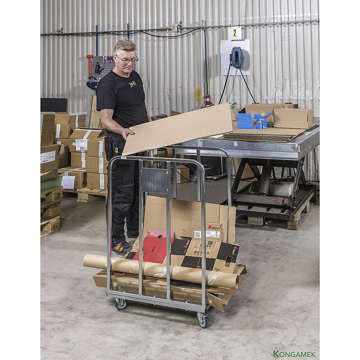 Kongamek Two Sided Mesh Base Roll Container (Product illustration 4)-3