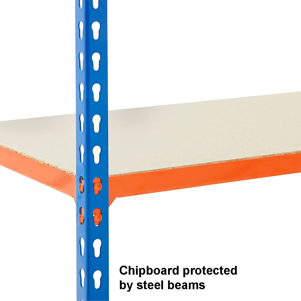 BiG340 Blue & Orange Mobile Shelf Trolleys With Chipboard Shelves (Product illustration 5)-4