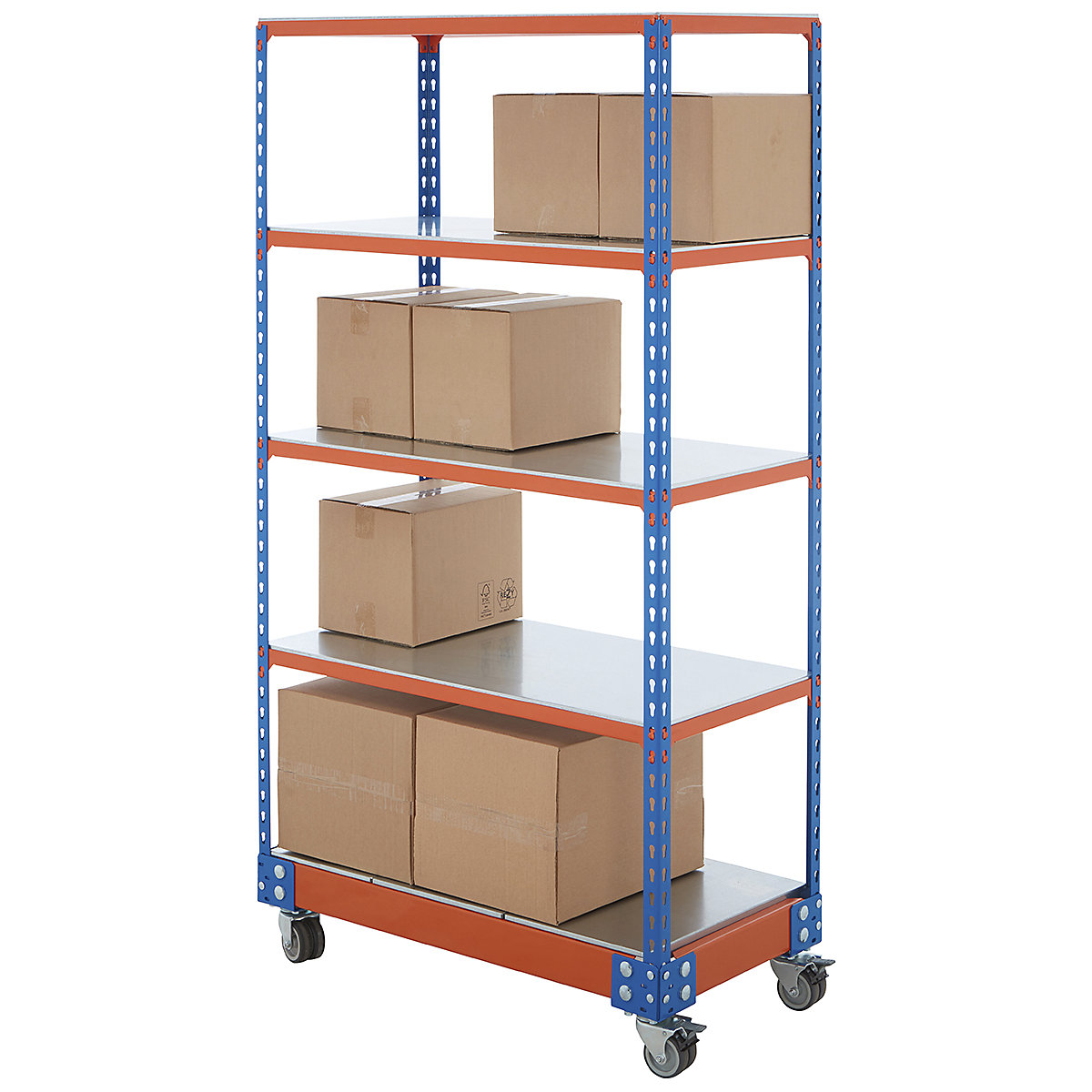 BiG340 Steel Shelf Trolley