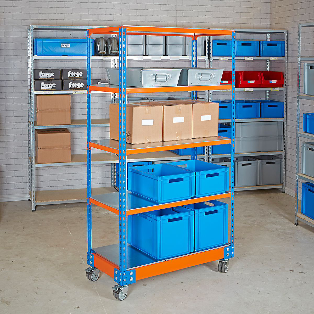 BiG340 Steel Shelf Trolley (Product illustration 7)-6