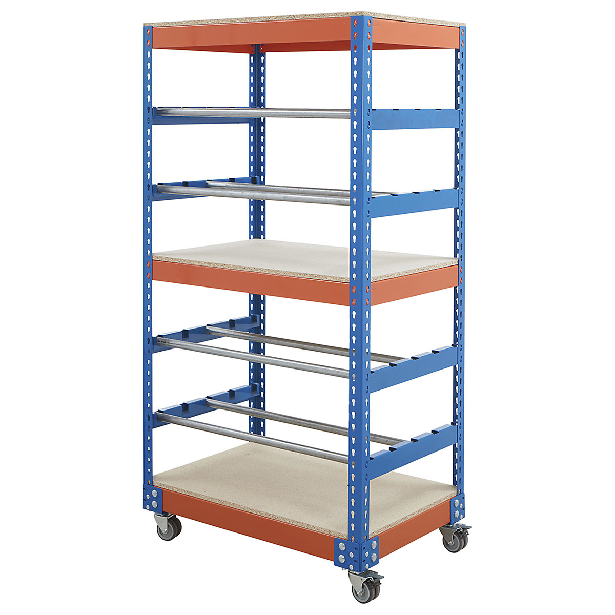 BiG400 Mobile Reel Storage Racks, BiG400 Mobile Reel Storage Racks, BiG400 Mobile Reel Storage Rack | 1800h x 915w x 610d mm | 300kg SWL | Blue & Orange-3