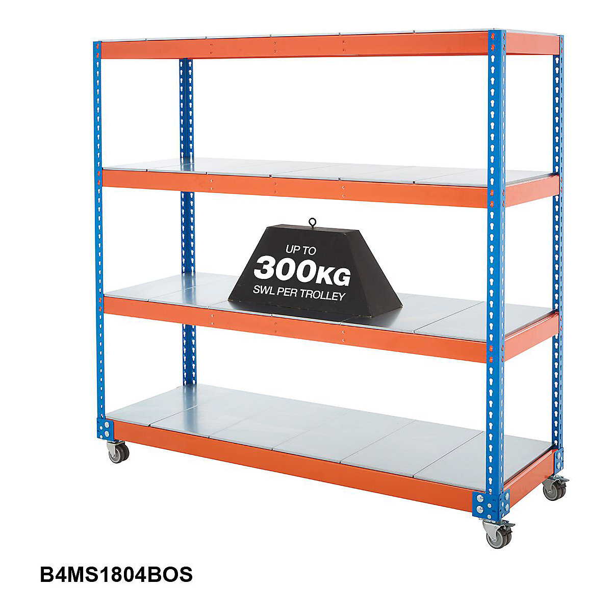BiG400 Steel Shelf Trolley (Product illustration 6)-5