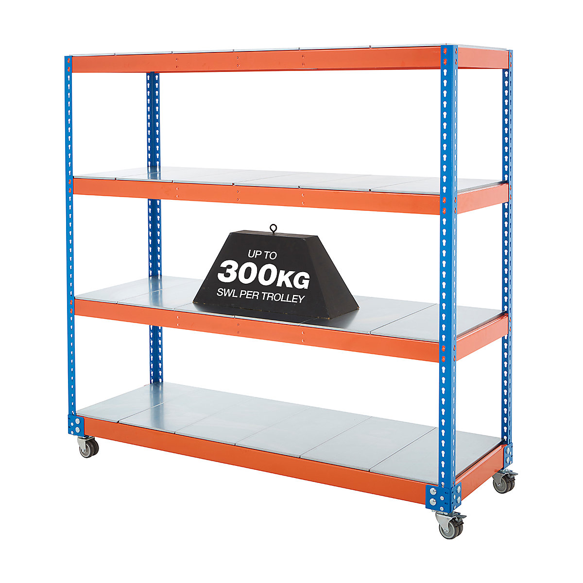 BiG400 Steel Shelf Trolley