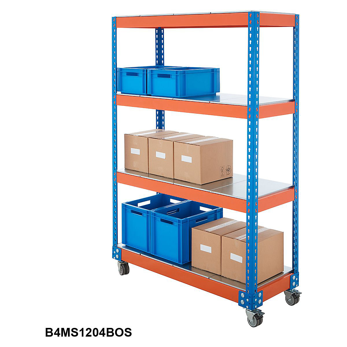BiG400 Steel Shelf Trolley (Product illustration 5)-4