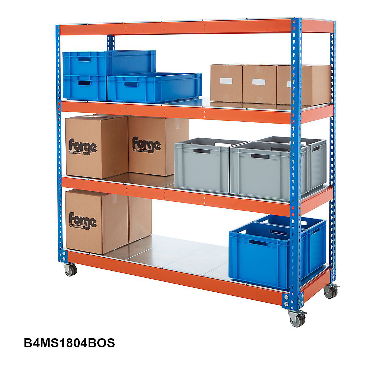 BiG400 Steel Shelf Trolley (Product illustration 7)-6