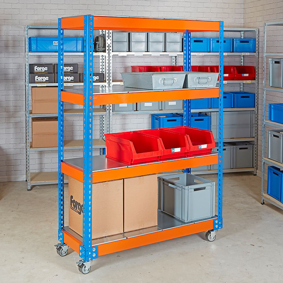BiG400 Steel Shelf Trolley (Product illustration 8)-7