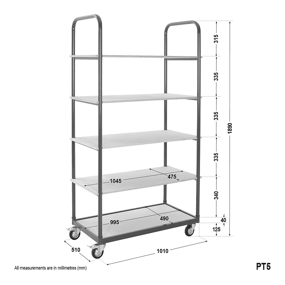 BiGDUG Essentials Order Picker Shelf Trolley Mega Deal (Product illustration 6)-5