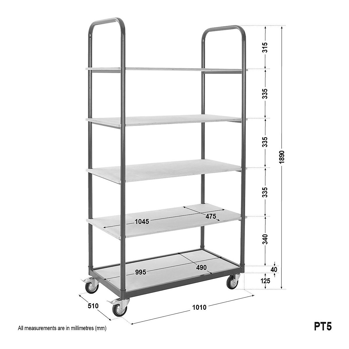 BiGDUG Essentials Order Picker Shelf Trolley (Product illustration 5)-4