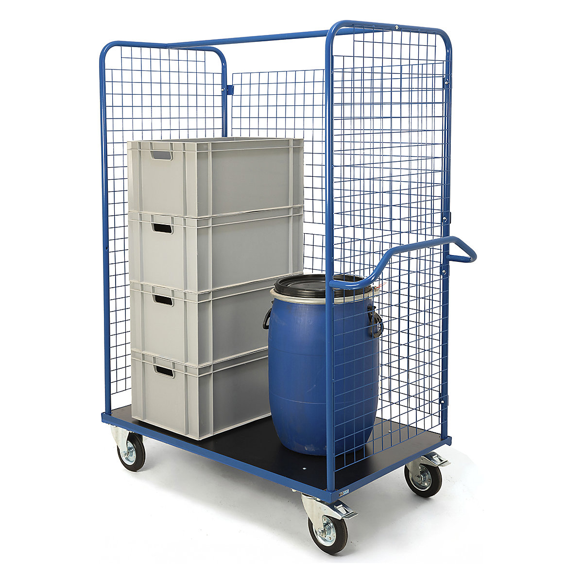 BiGDUG Mesh Three Sided Heavy Duty Stock Trolley (Product illustration 2)-1