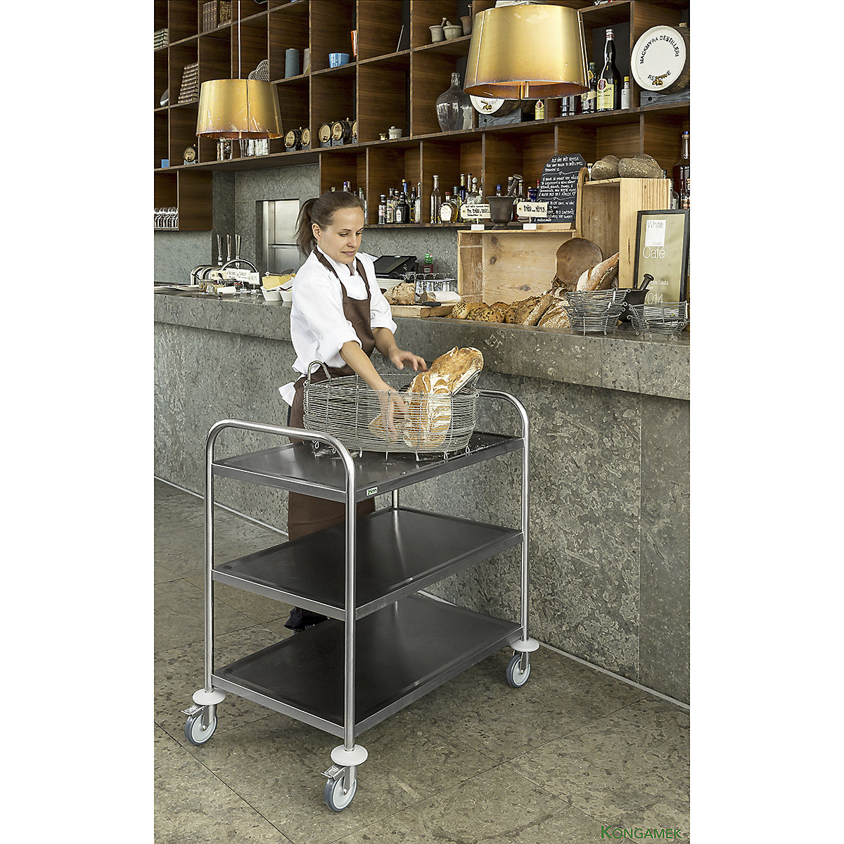 Kongamek Stainless Steel Trolley (Product illustration 7)-6