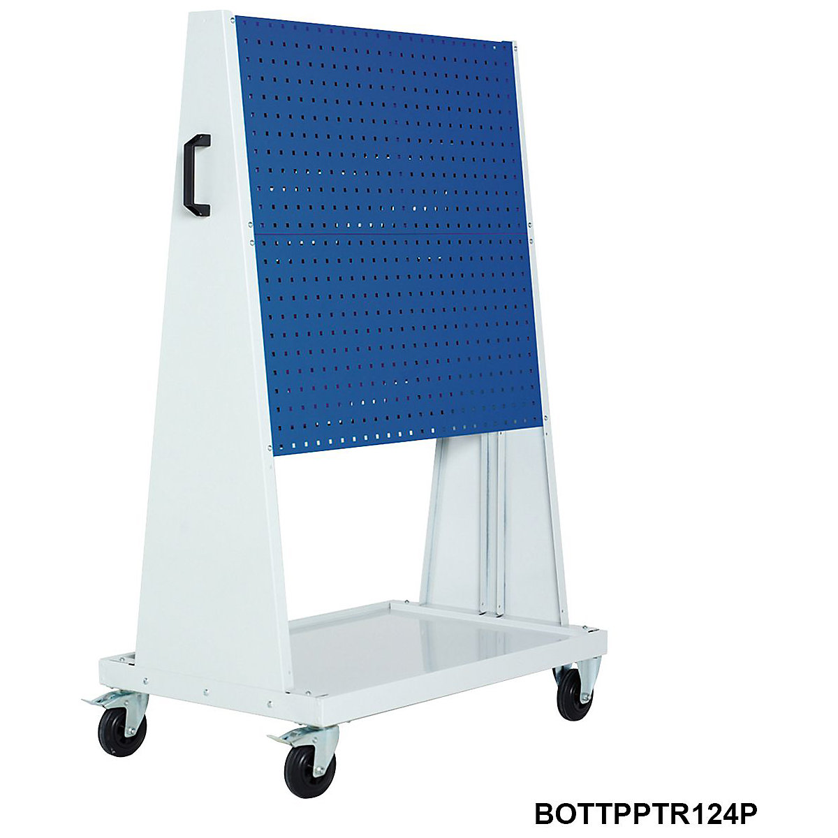 Bott Perfo Panel Trolleys, Bott Perfo Panel Trolleys, Bott Perfo Panel Trolley | 1200h x 1000w x 650d mm | 4 Perforated Panels | 40 Piece Hook Kit | Blue-3