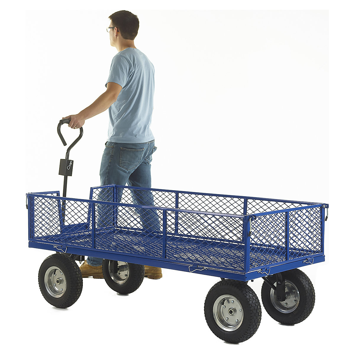 Turntable Truck With Mesh Base & Side Panels (Product illustration 6)-5