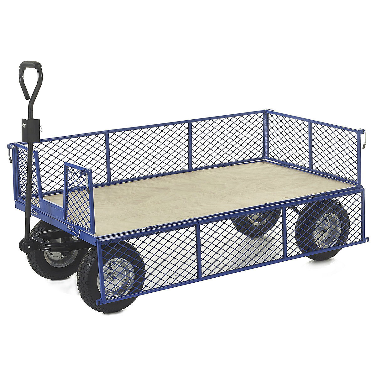 Turntable Truck with Plywood Base & Mesh Side Panels