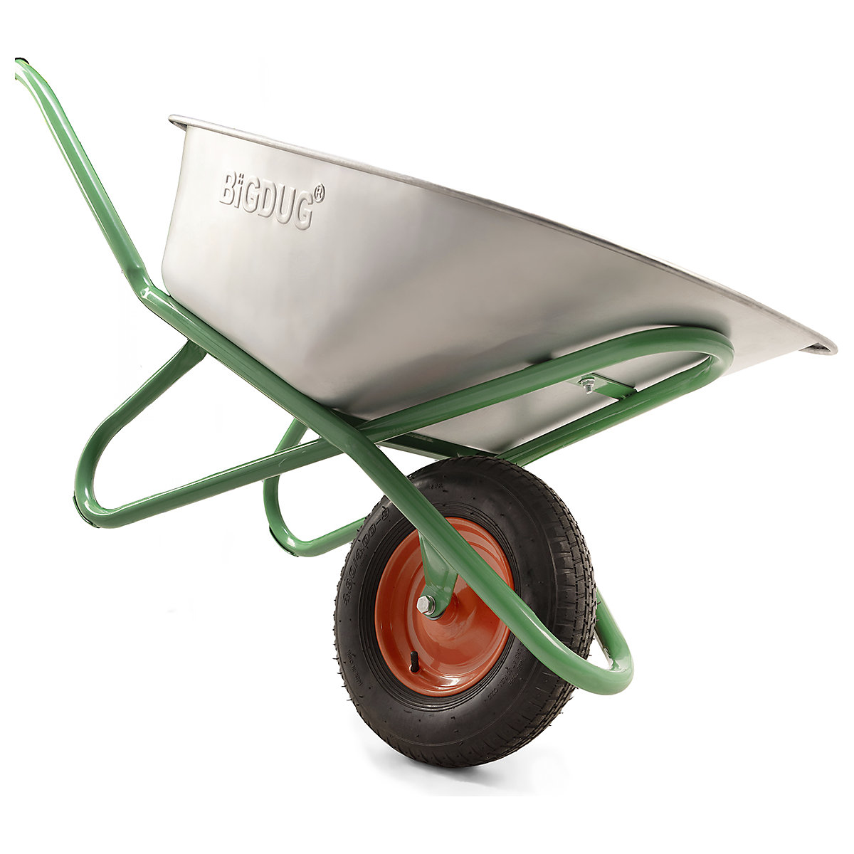 BiGDUG Galvanised Wheelbarrow (Product illustration 4)-3