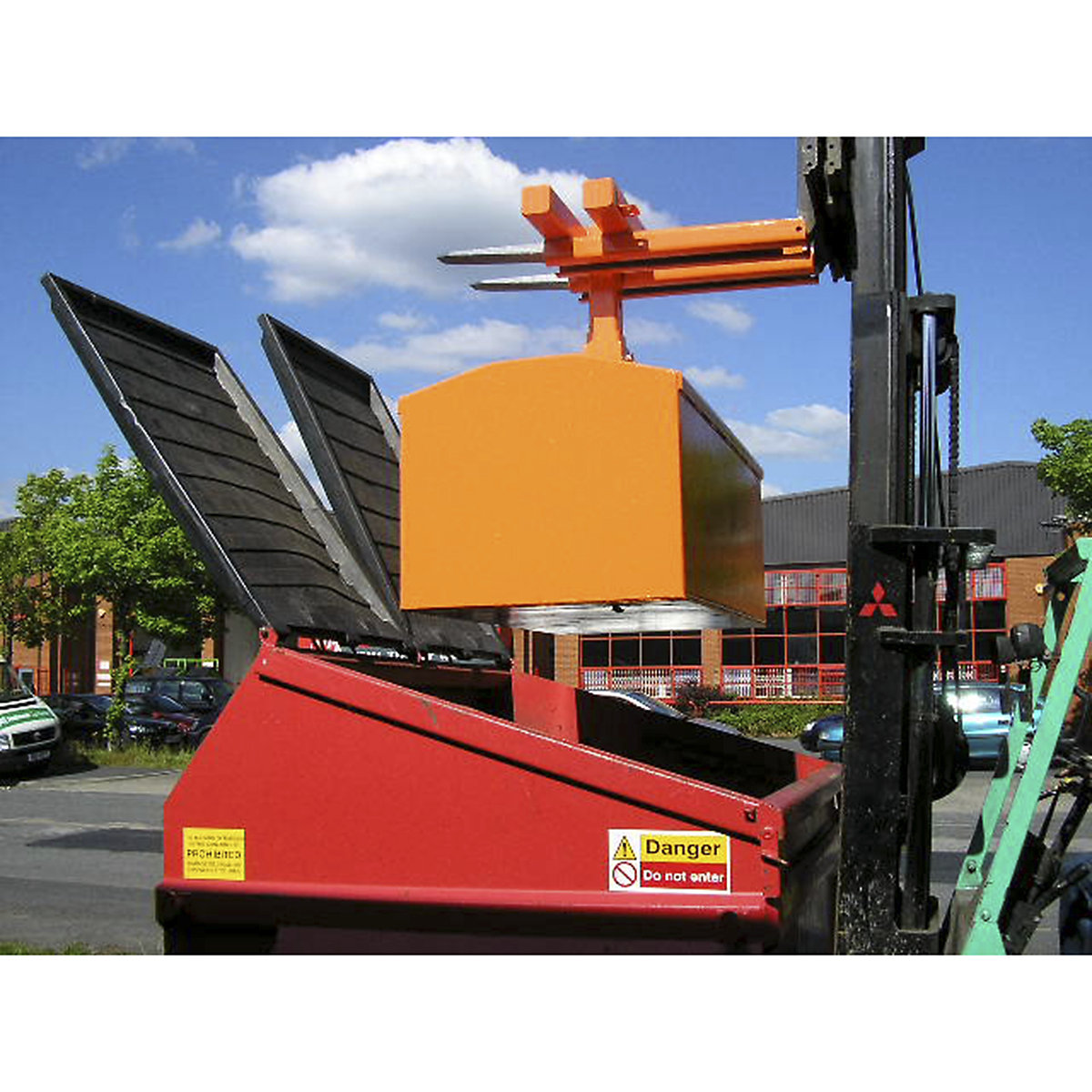 Fork Mounted Sand Bag Carrier