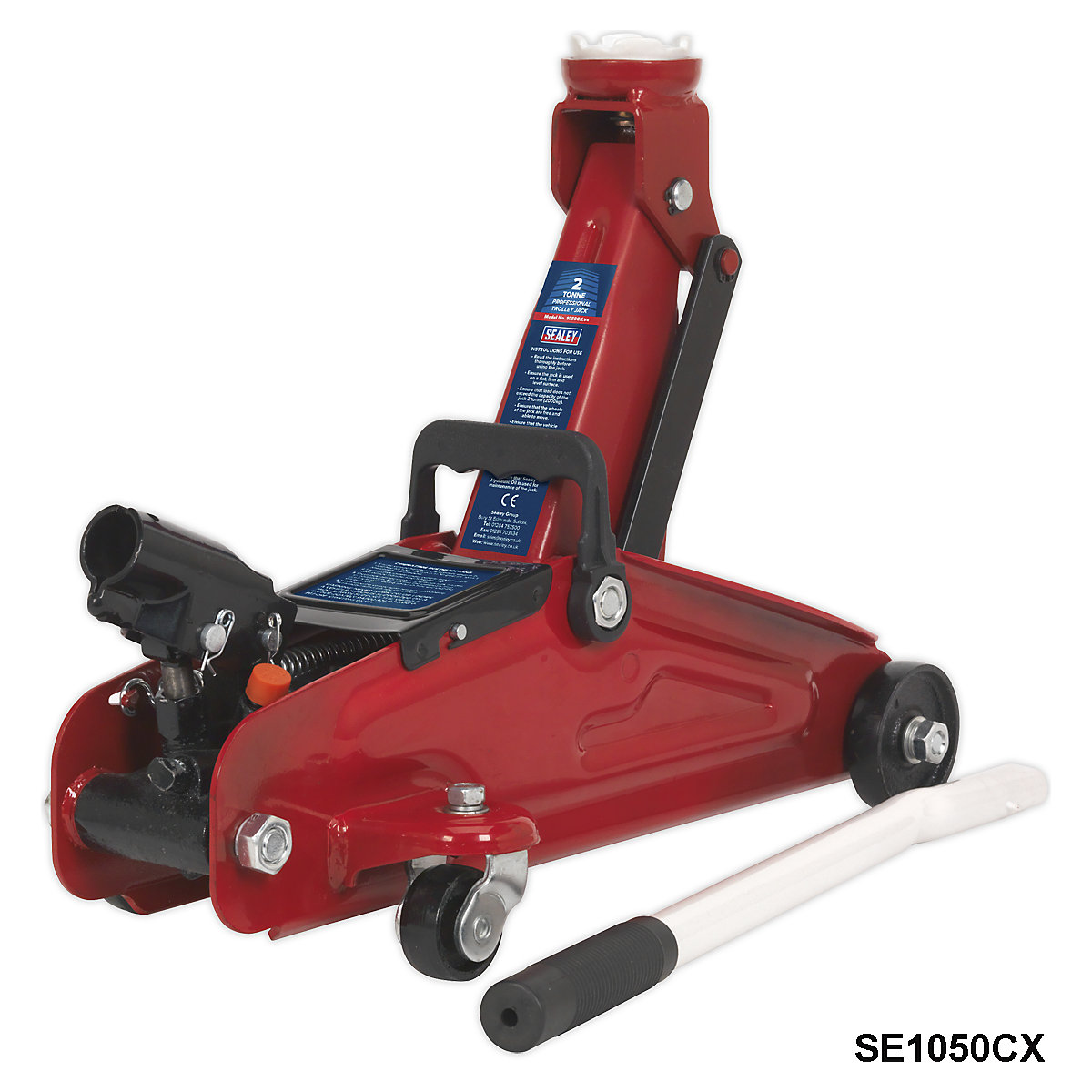 Sealey Short Chassis Trolley Jacks (Product illustration 2)-1