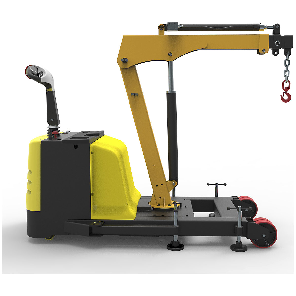 Warrior Fully Powered Pedestrian Operated Counterbalanced Crane with Rotating Jib