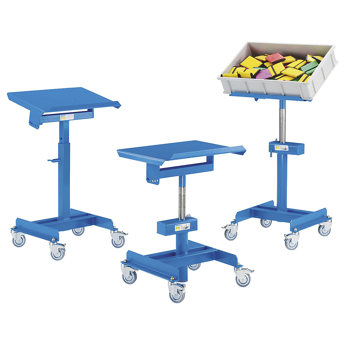PremKraft Mobile Work Positioners with Tilt Tables