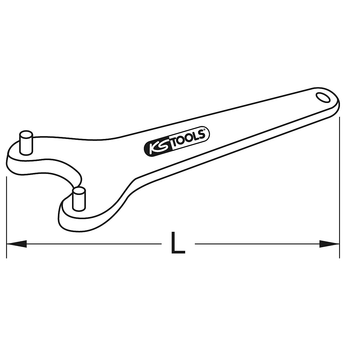 KS Tools BRONZEplus Stirnlochschlüssel (Produktabbildung 2)