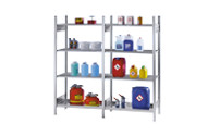 Small container hazardous goods shelving