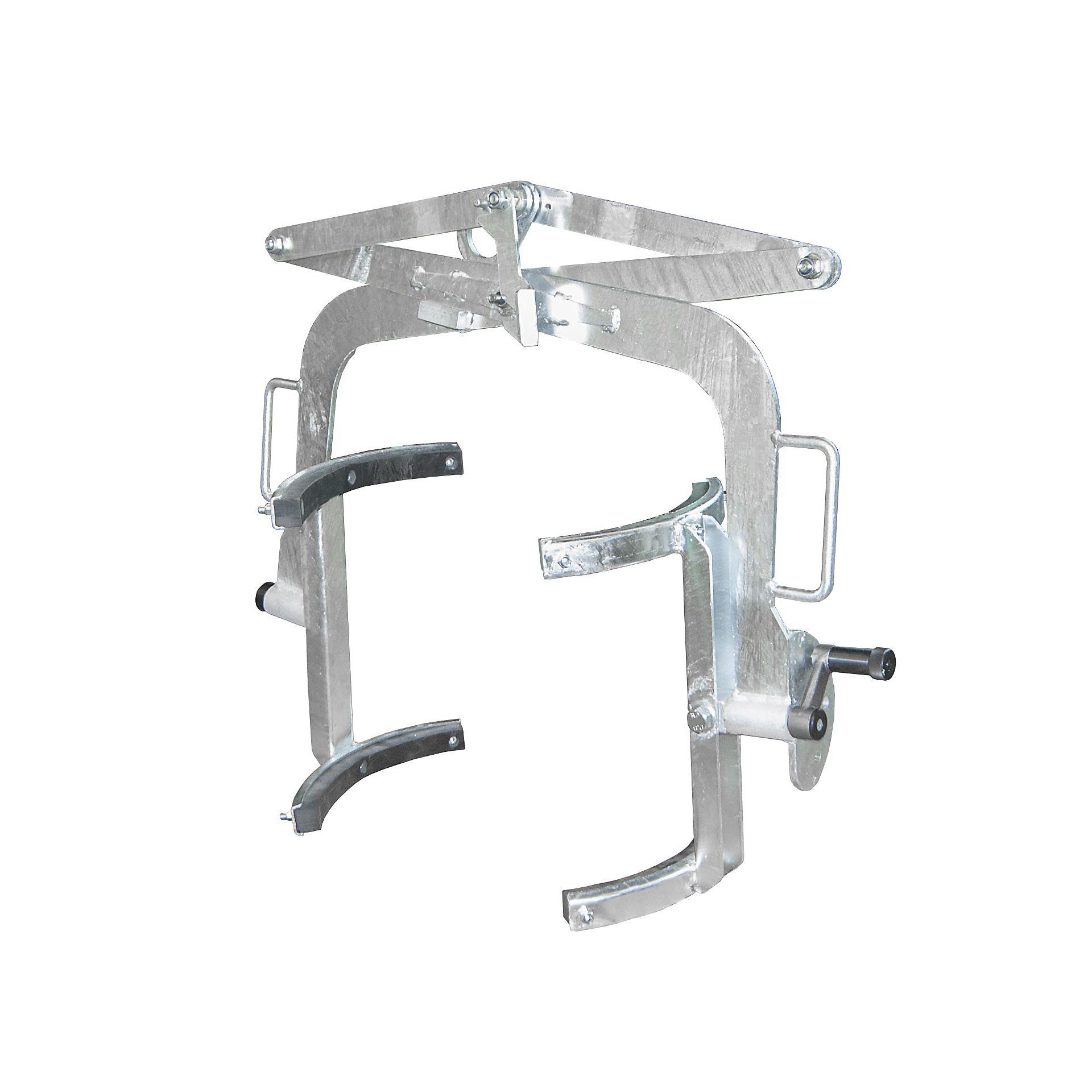 Drum tilting clamp eurokraft pro for 60 l steel bung drums and drums