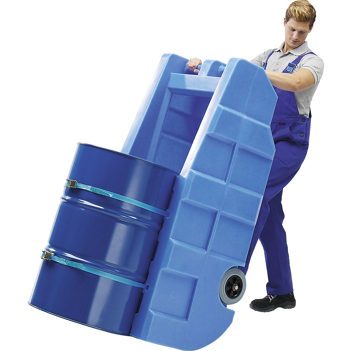 PE drum transport and filling trolley (Product illustration 2)-1