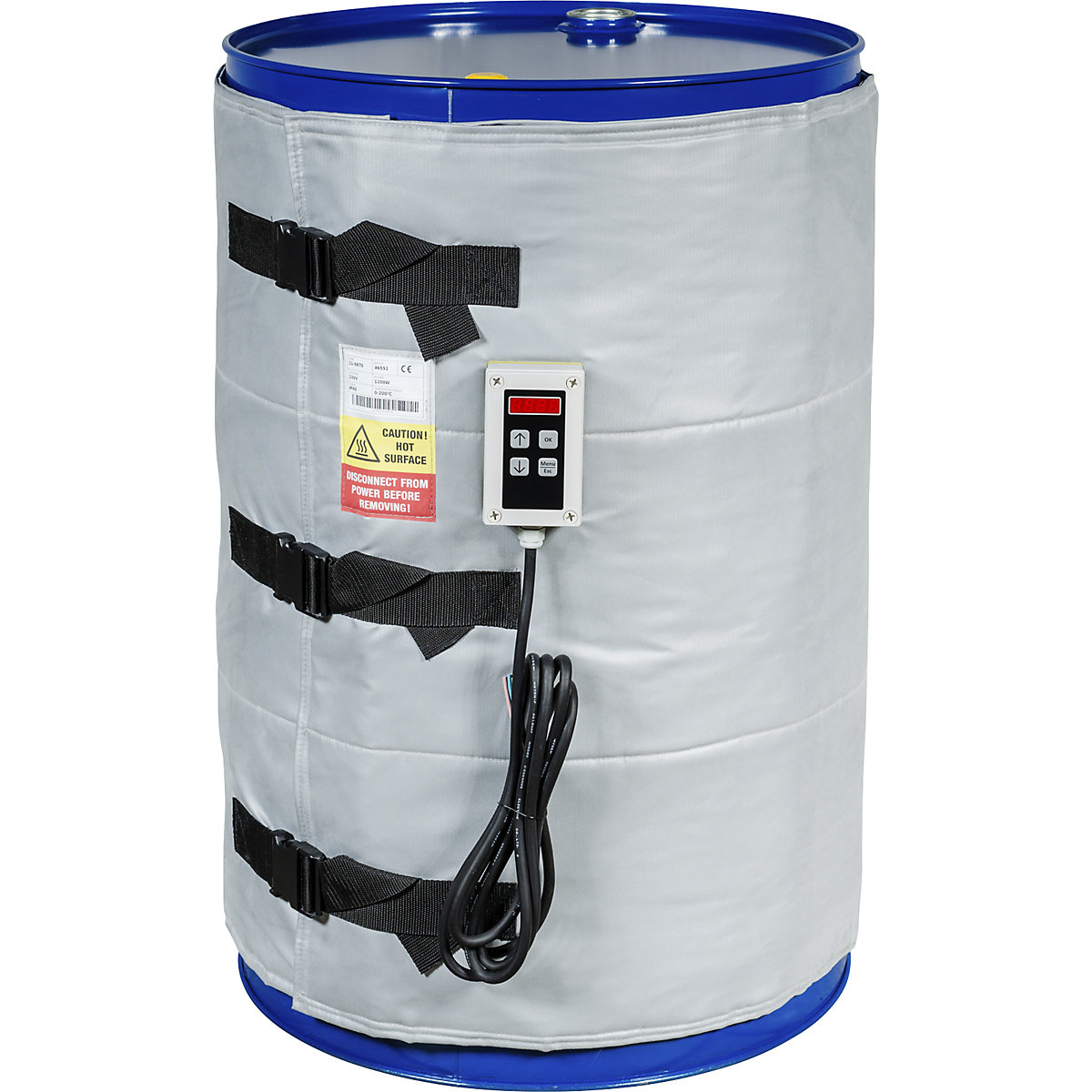 Drum heating jacket, max. 200 °C for 200 220 l drums kaiserkraft