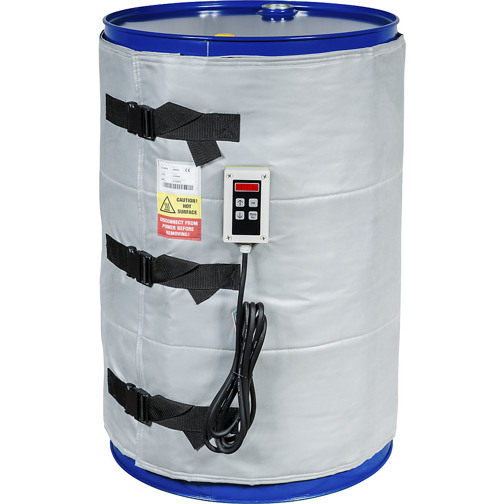 Drum heating jacket, max. 200 °C for 200 220 l drums kaiserkraft