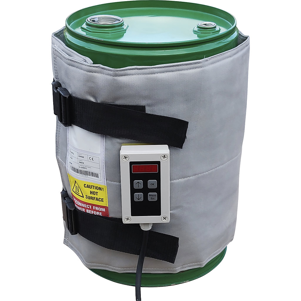 Drum heating jacket, max. 200 °C for 25 30 l drums kaiserkraft