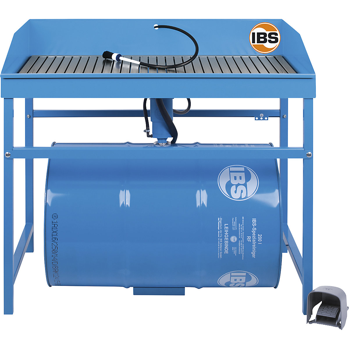 Mobile small parts cleaner – IBS Scherer: complete set with 50 l of special  cleaner