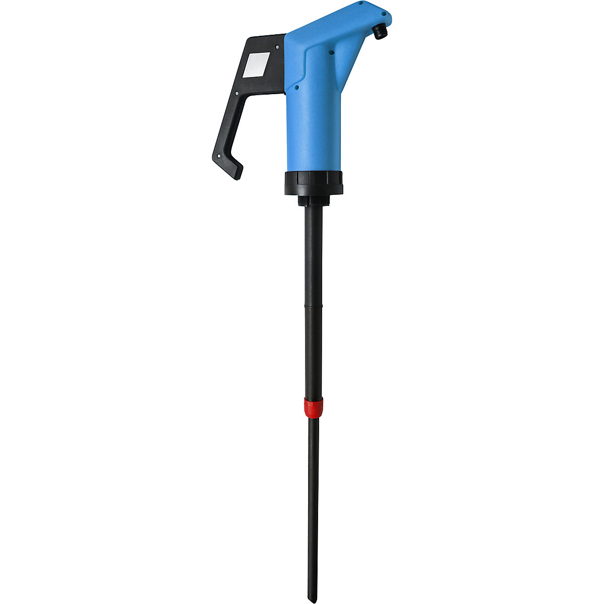 Canister/drum hand pump – Jessberger, for mineral oil products, light blue, 0.3 l/stroke, 3+ items-2