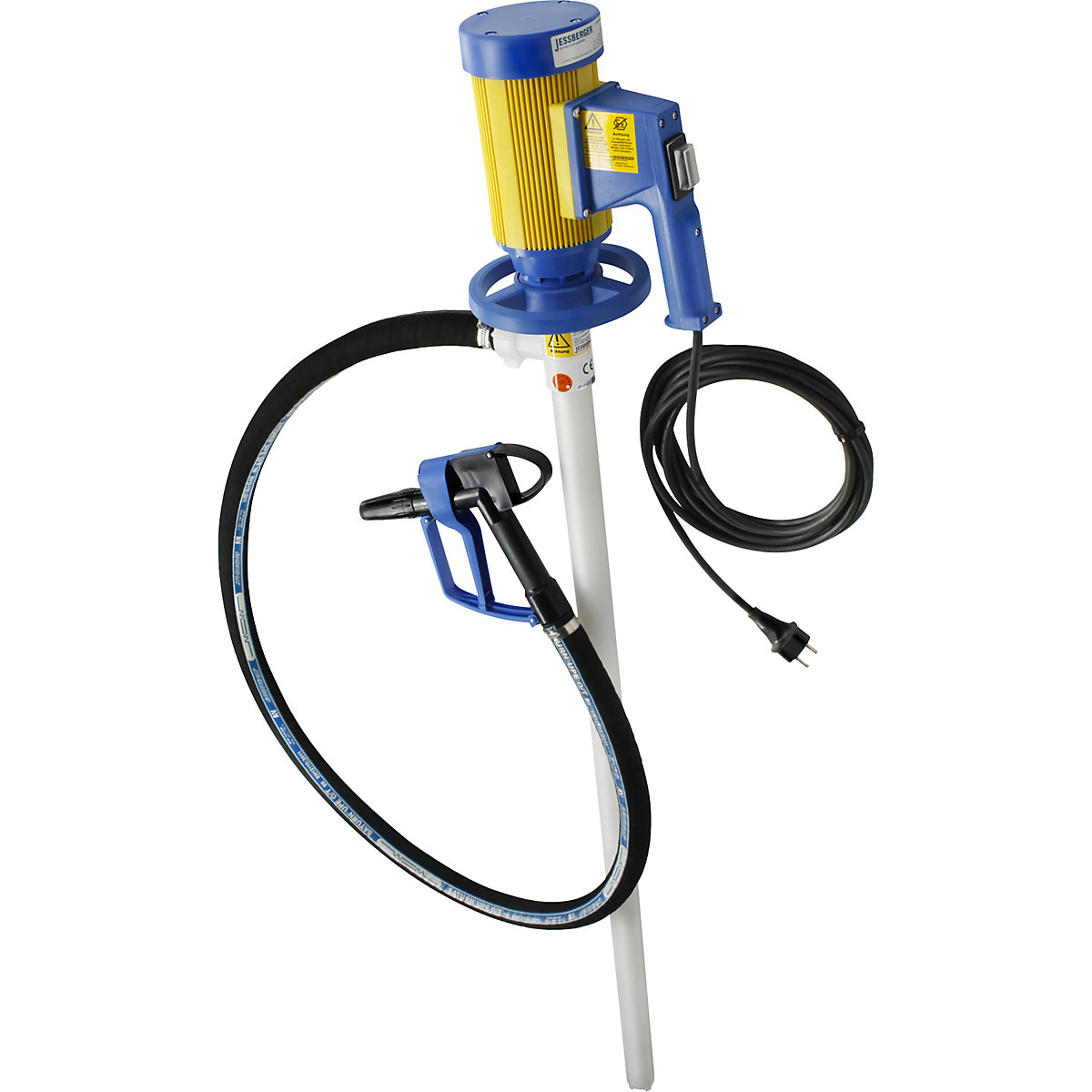 Electric drum pump set – Jessberger: for highly aggressive chemicals, IP24