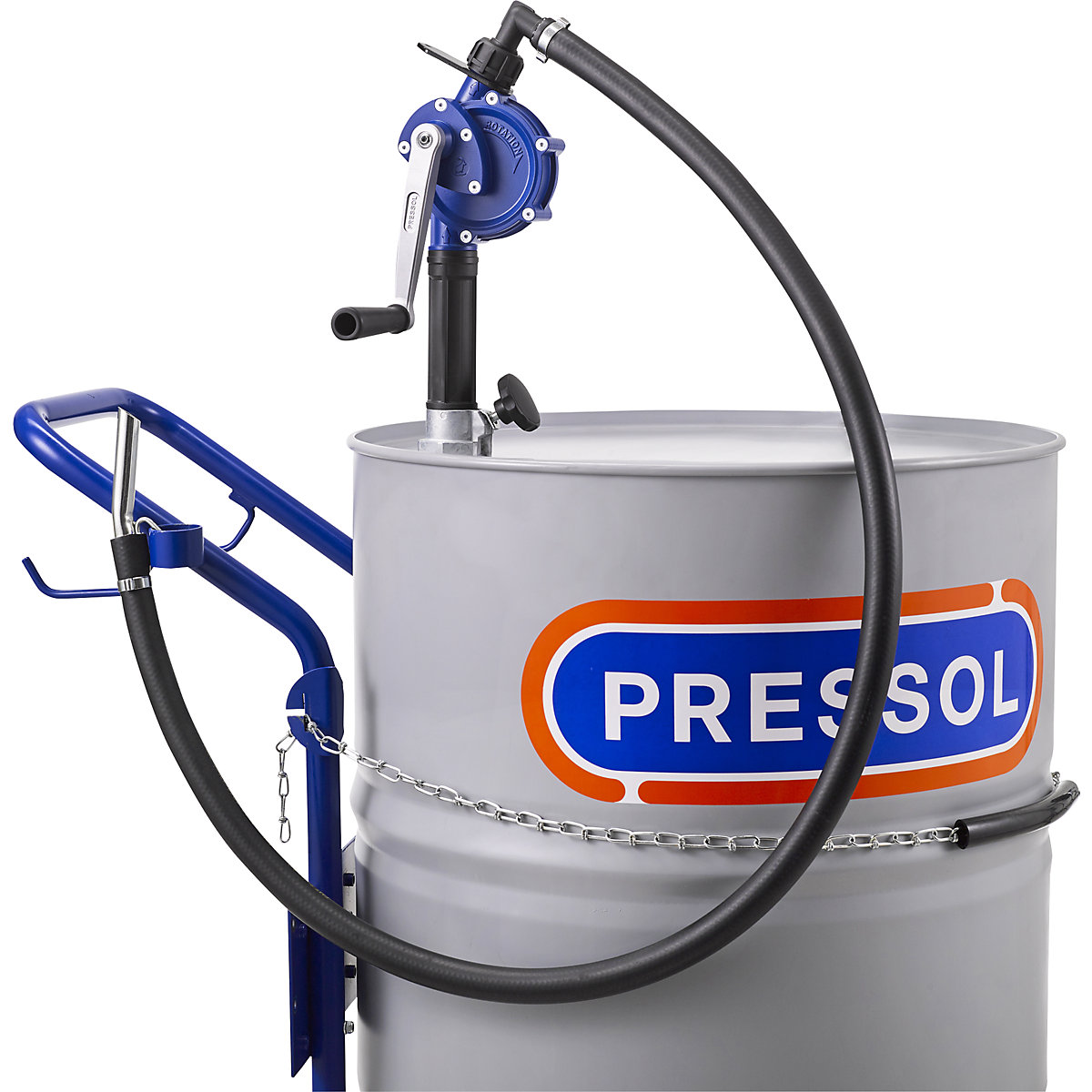 Hand crank pump set – PRESSOL: for oils, heating oil, diesel, with